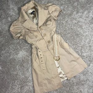 Bebe Trench Dress with Belt